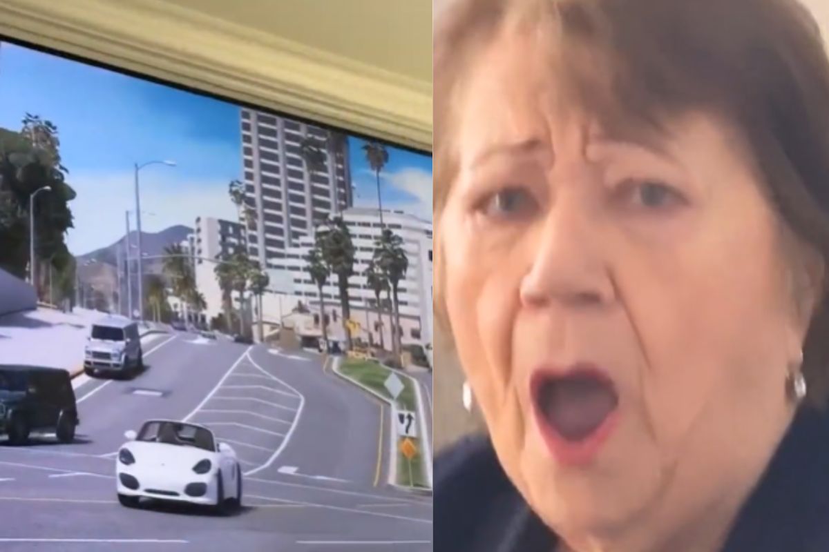 Broma pesada a abuelita; le hicieron creer que escena de GTA era real