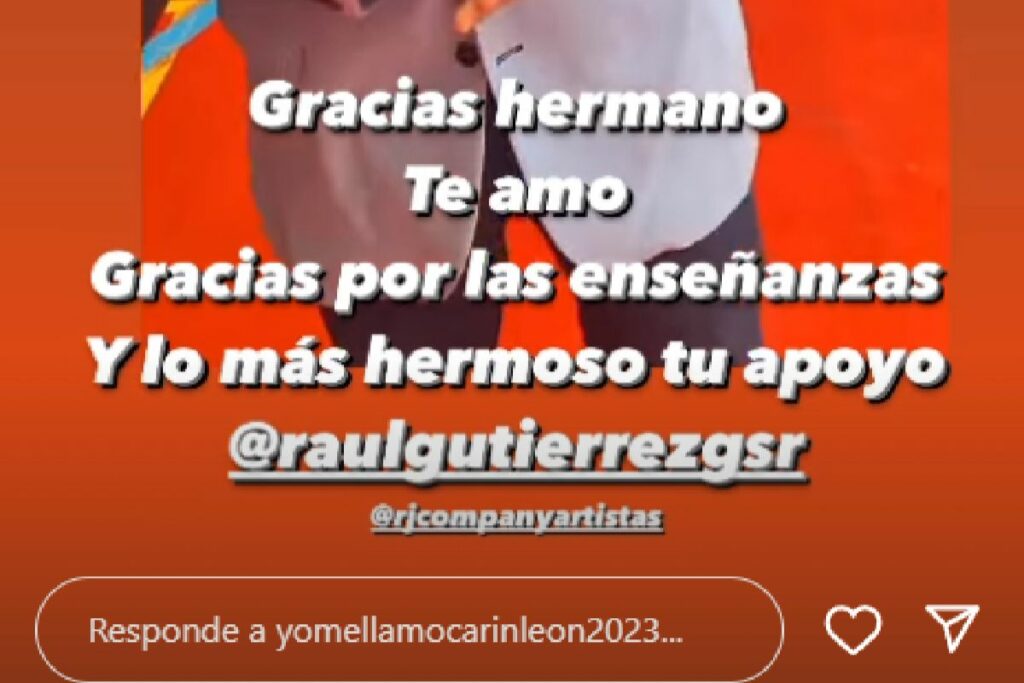 'Yo Me Llamo': 'Gilberto Santa Rosa' decidió apoyar a 'Carin León' en la final / captura de pantalla instagram @yomellamocarinleon2023