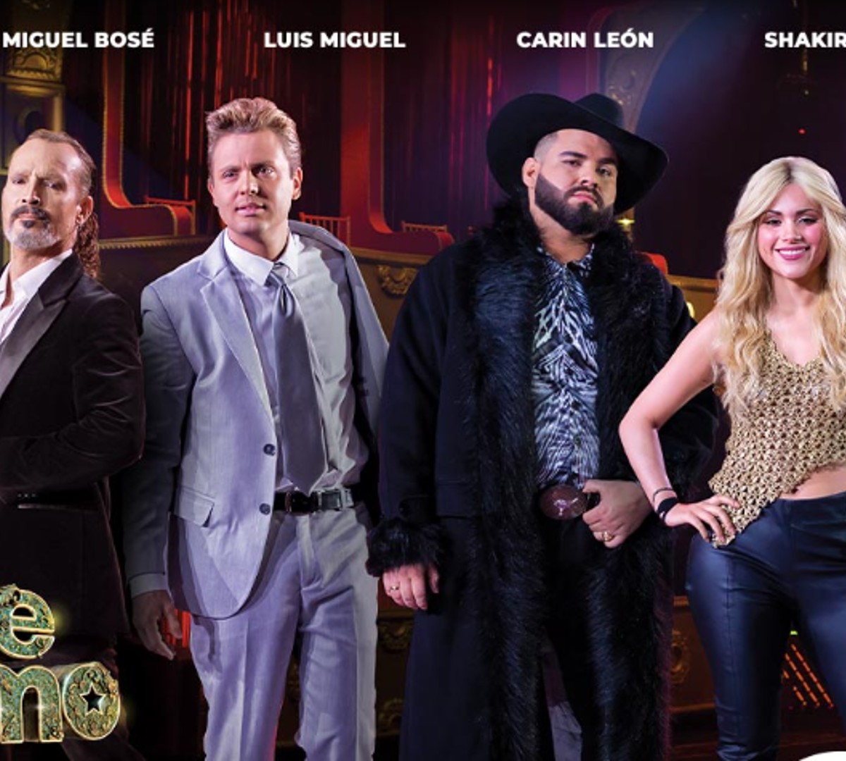 La final de 'Yo me llamo' estará entre: 'Miguel Bosé', 'Luis Miguel', 'Carín León' y 'Shakira'.