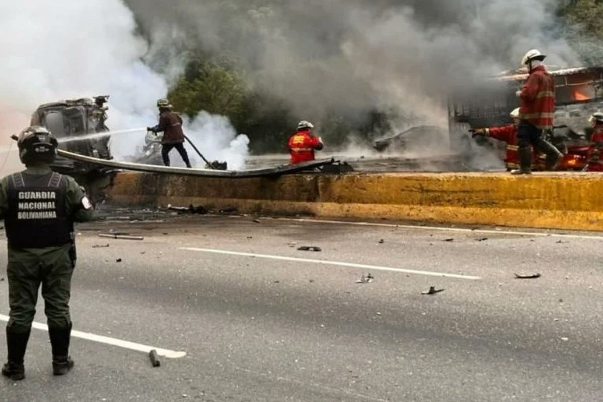 Foto de accidente en Venezuela hoy