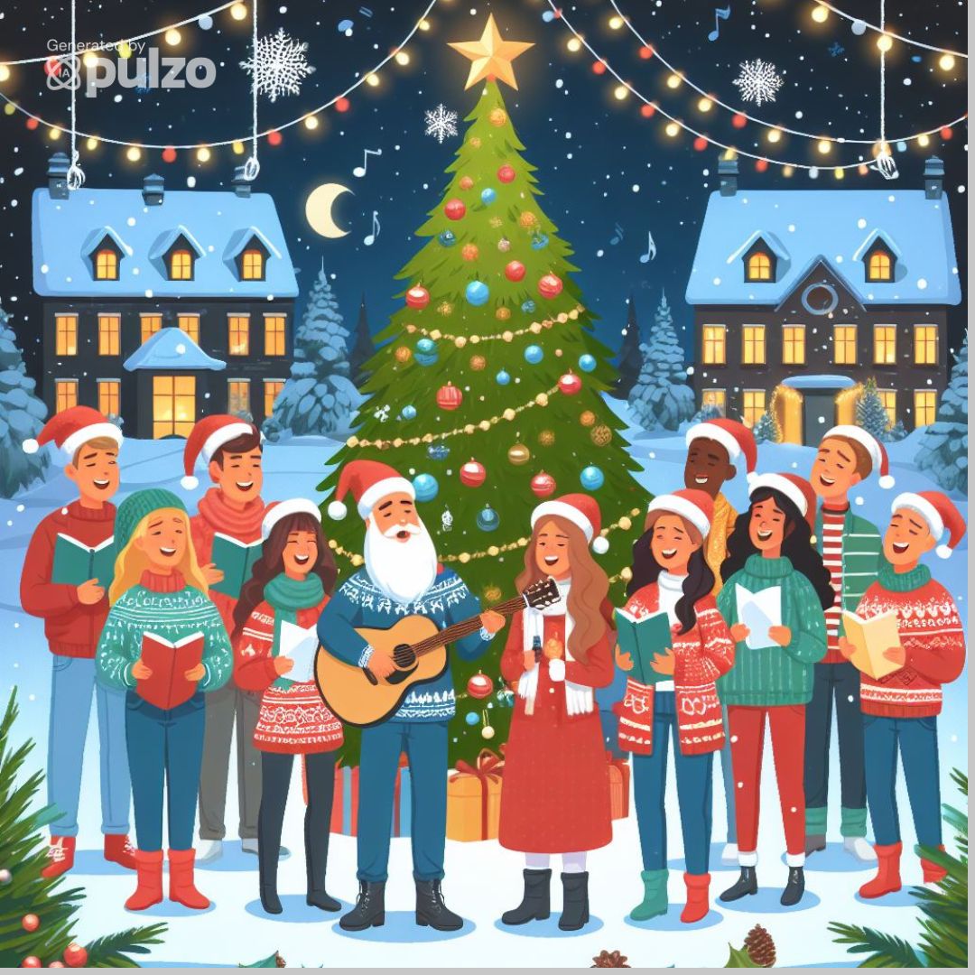 Villancicos navideños: cómo ilustra la inteligencia artificial a estas canciones típicas de las festividades decembrinas.