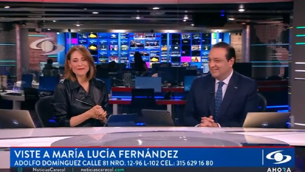 Martha Lucía Fernández y Jorge Alfredo Vargas en la emisión de martes de Caracol Televisión. / Pantallazo.