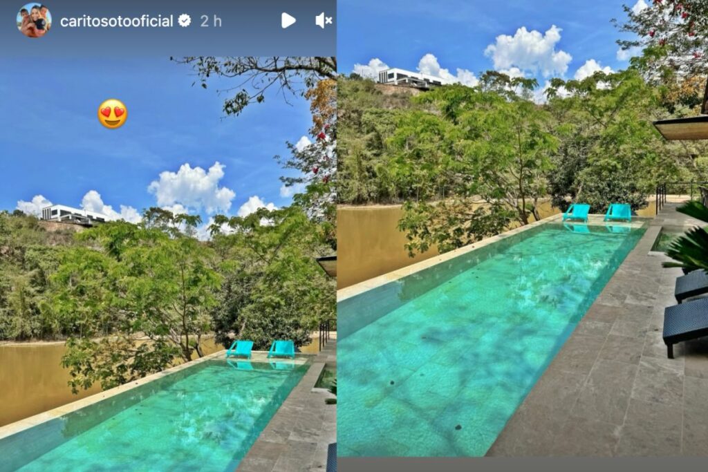Carolina Soto se fue de vacaciones en lujosa finca con piscina de lujo 7captura de pantalla instagram @carolinasoto