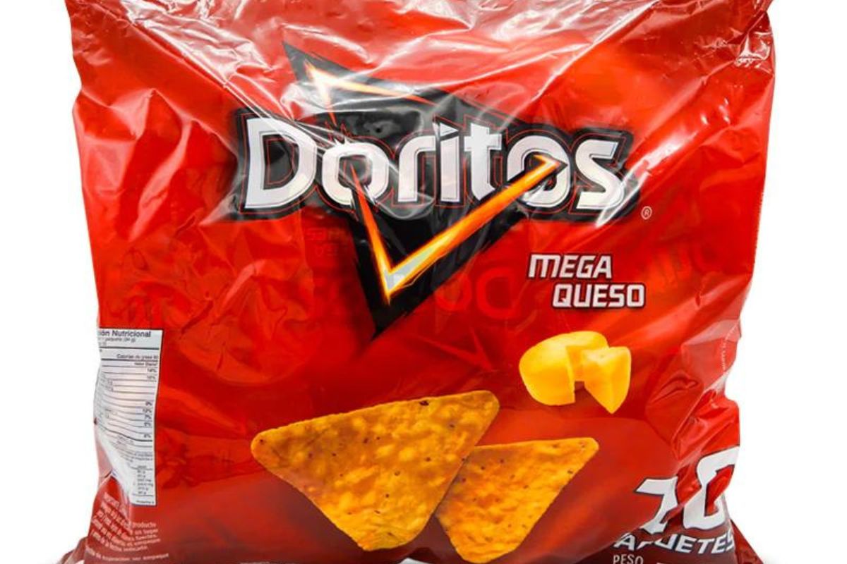 Foto de paquete de Doritos, por prohibición de venta productos PepsiCo en Carrefour, Francia