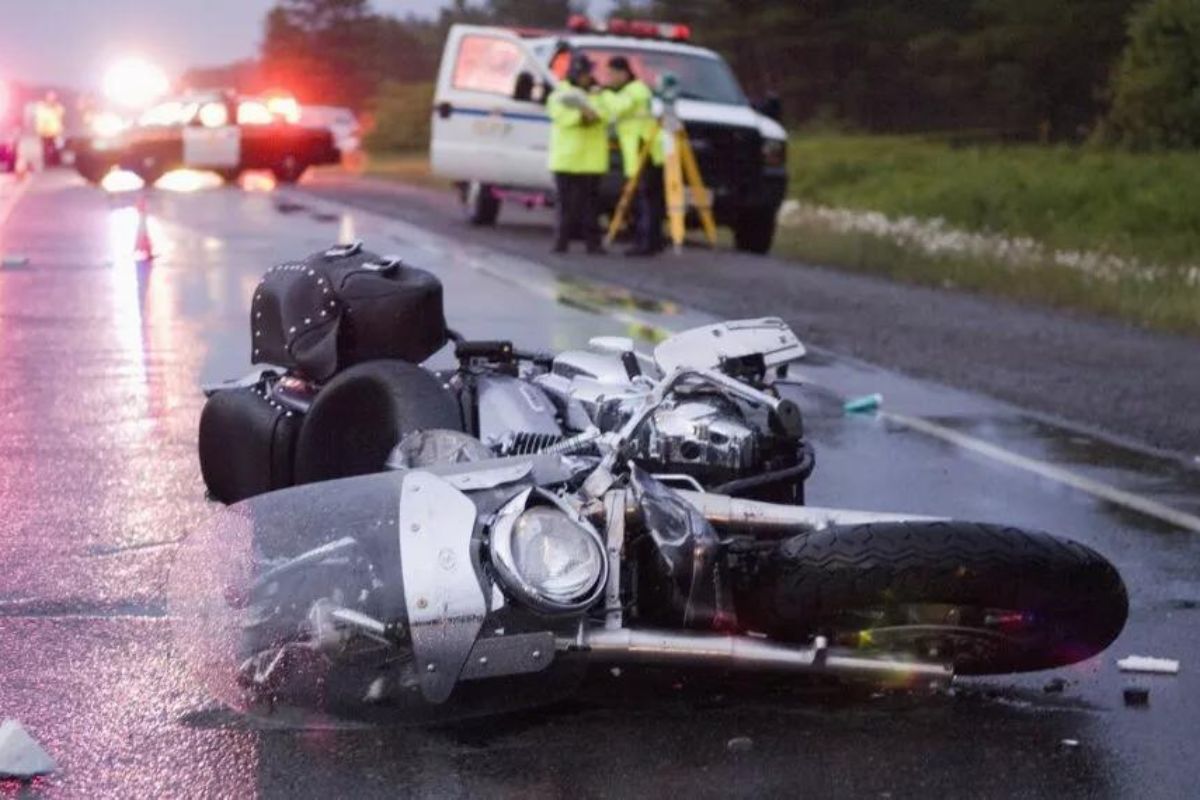 Foto de moto en accidente de tránsito en Meta, en el que murieron dos personas