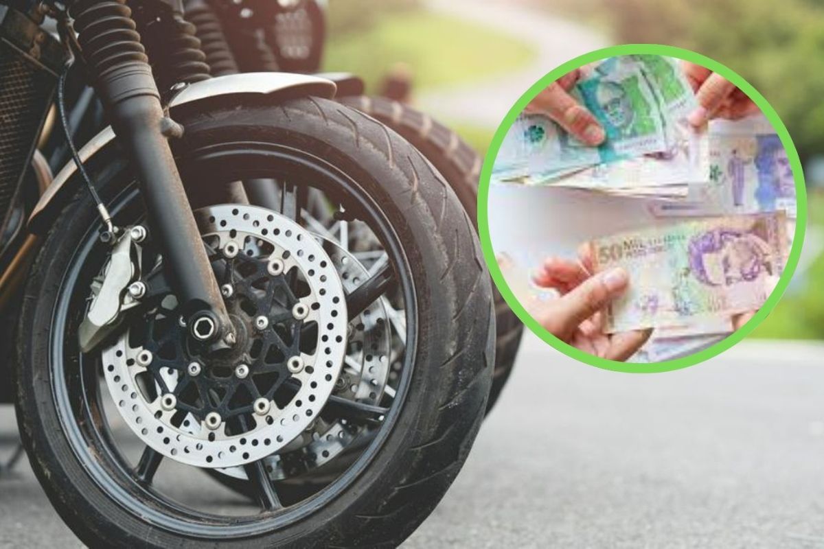Foto de rueda de moto por precio de Soat para 2024