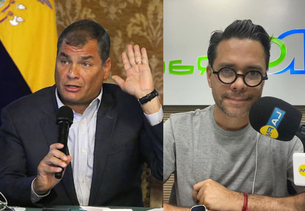Luis Carlos Vélez se agarró en vivo con Rafel Correa por una pregunta sobre su candidatura a la presidencia de Ecuador: "Usted es un pésimo periodista".