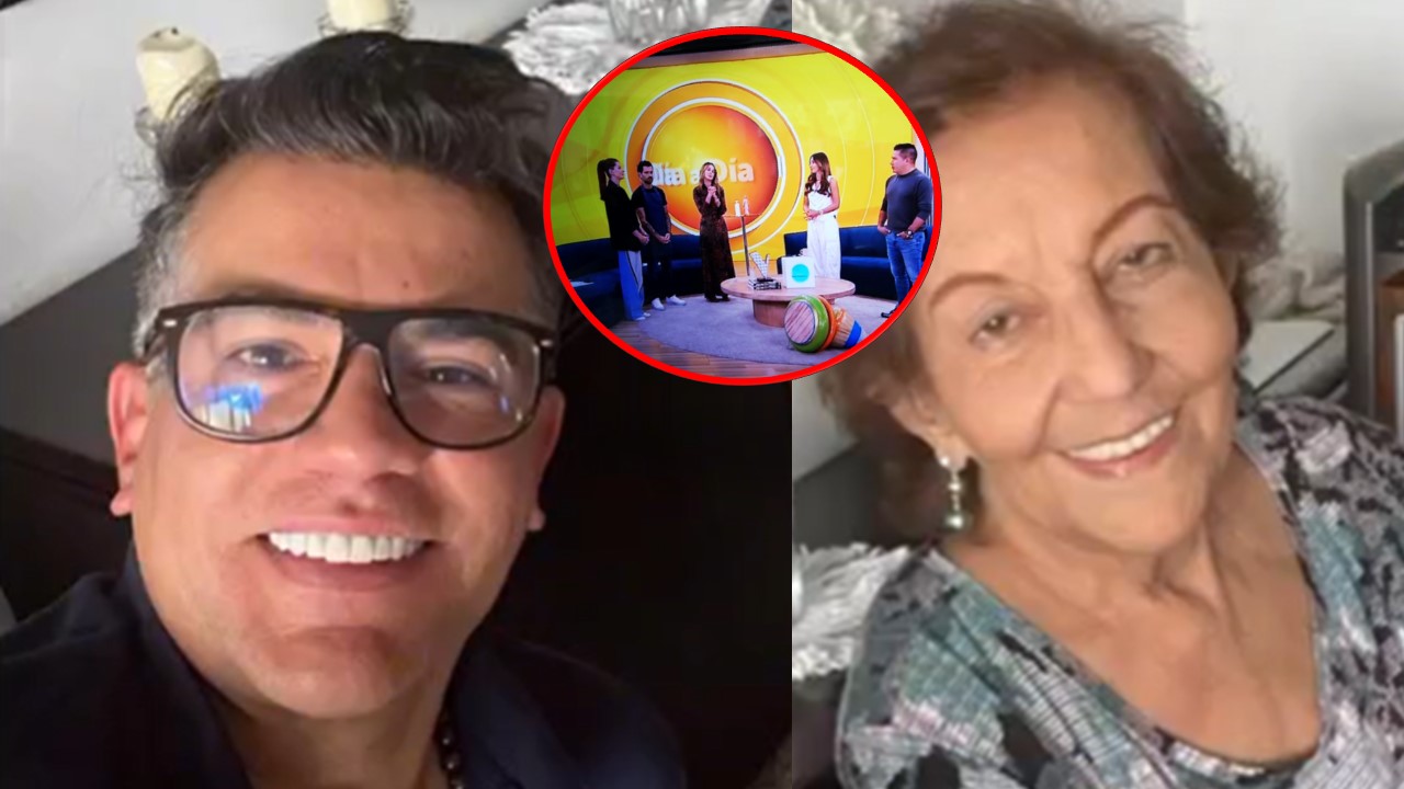 Carolina Cruz y presentadores de 'Día a día': homenaje a mamá de Carlos Calero
