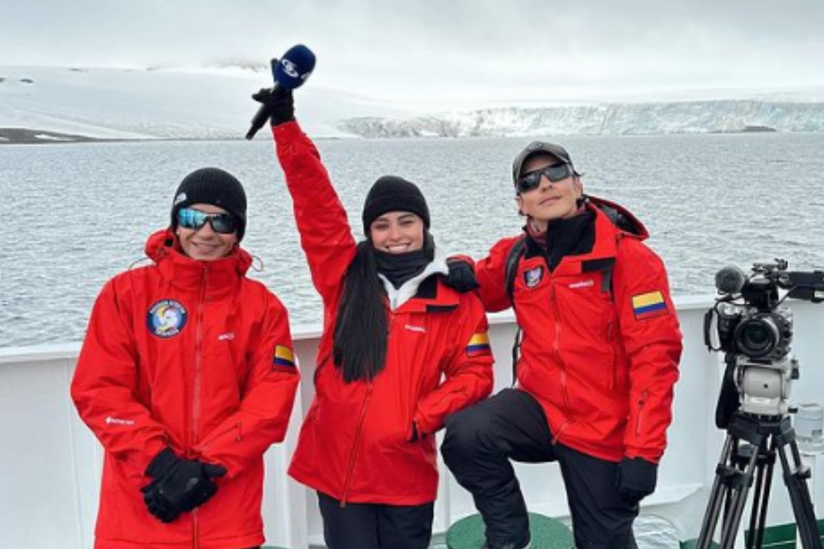 Foto de Periodista de Noticias Caracol, Nicoll Buitrago, que ya llegó a la Antártica