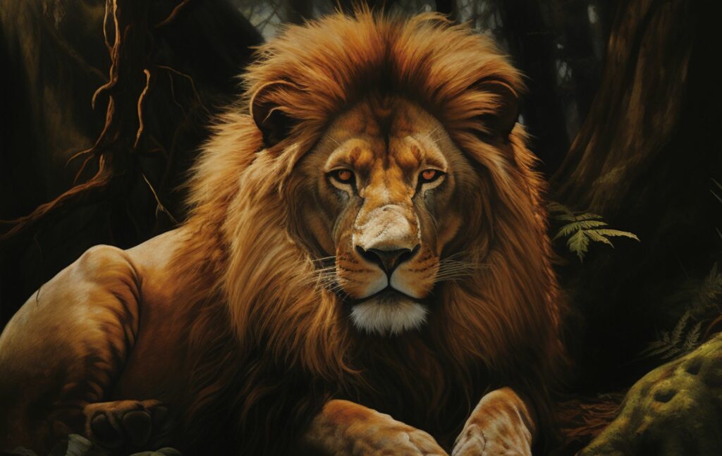 Este es el significado de soñar con un león. / Foto: MidJourney - Pulzo IA