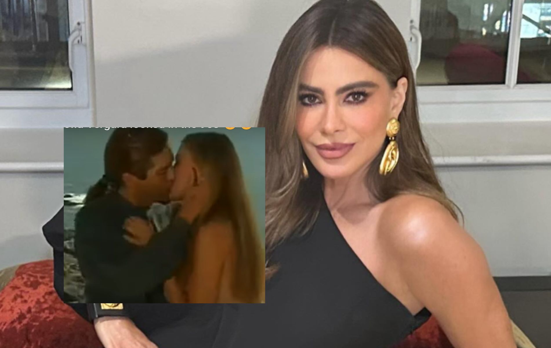 Marcelo Cezán se besó con Sofía Vergara hace 30 años en una telenovela, video .