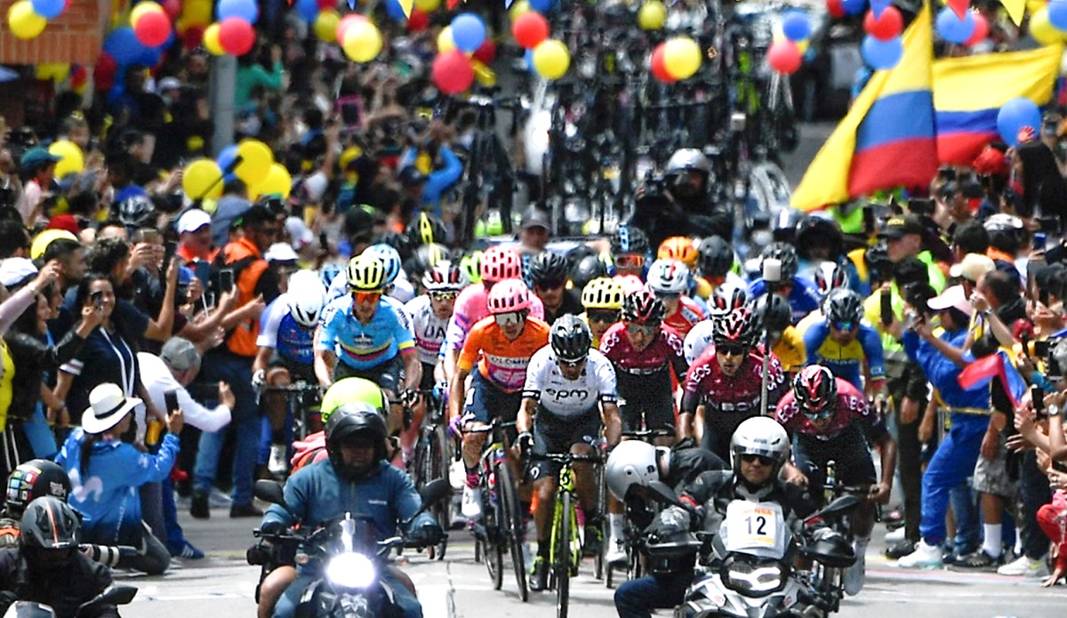 Foto de Tour Colombia de ciclismo, por falta de financiación de Gobierno Petro