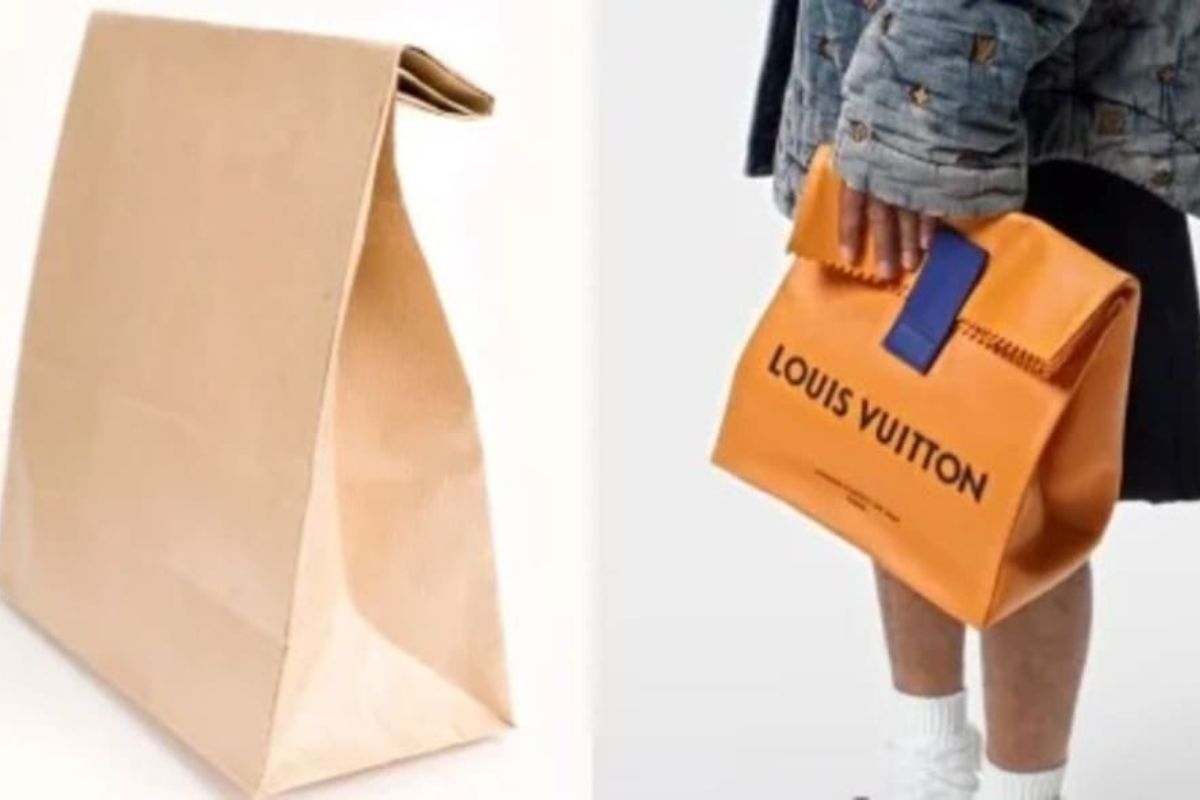 Foto de bolso de Louis Vuitton en forma de bolsa de papel que vale $ 11 millones