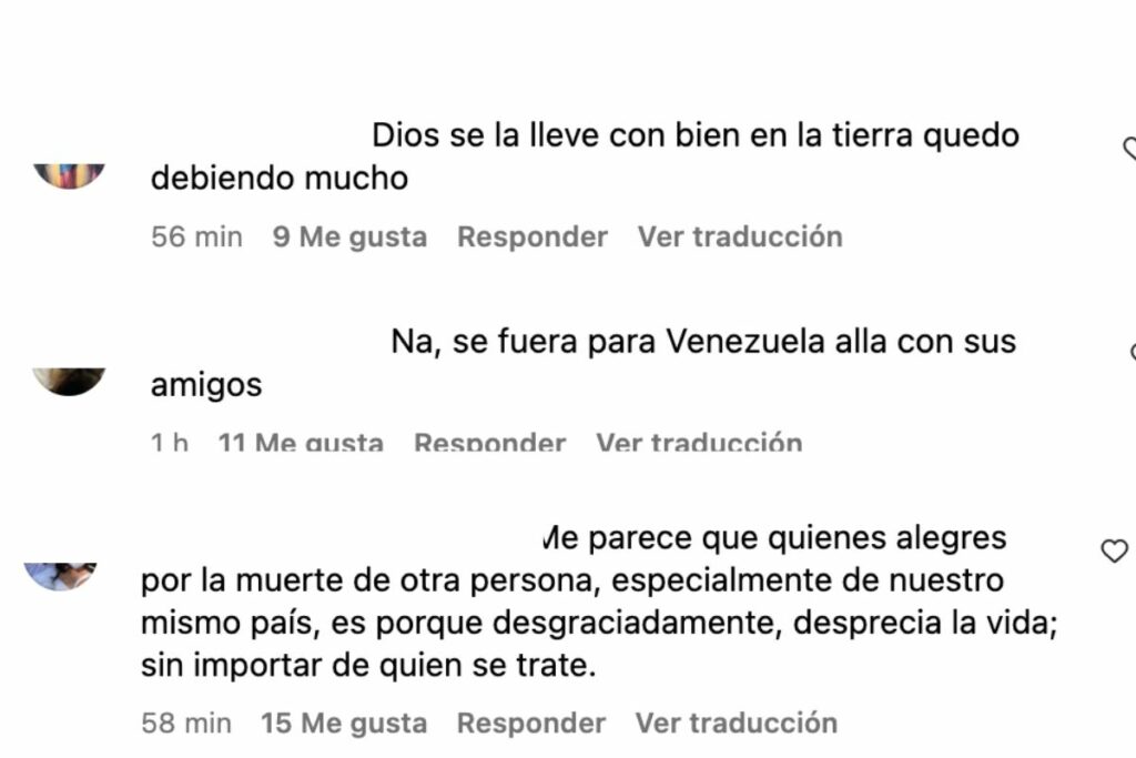 Colombianos reaccionan a muerte de Piedad Córdoba: dicen que quedó debiendo / captura de pantalla instagram