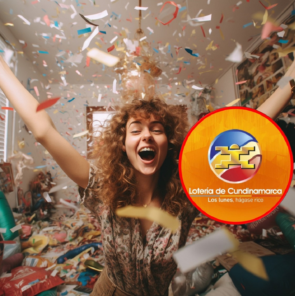Persona celebrando, en nota sobre cómo ganar plata con Lotería de Cundinamarca