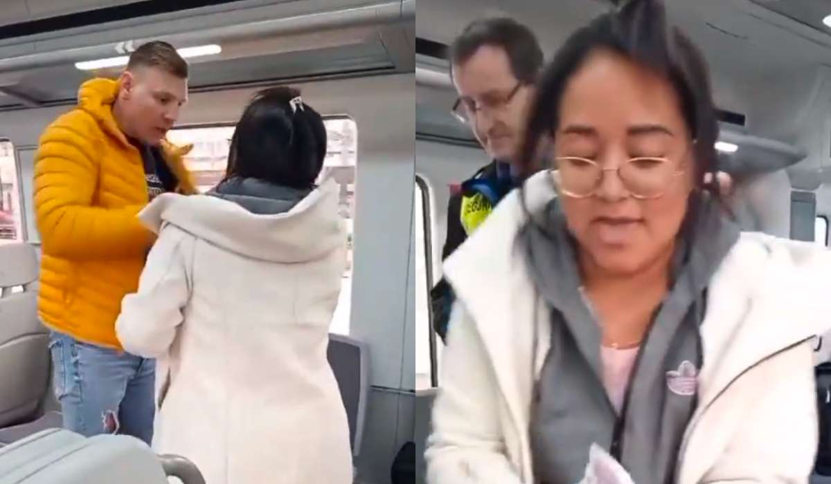 Fotos de mujer de Colombia en protesta por inseguridad, en nota de que colombiana en Madrid, España, enfrentó a tres hombres en metro por robo: cómo fue (video)