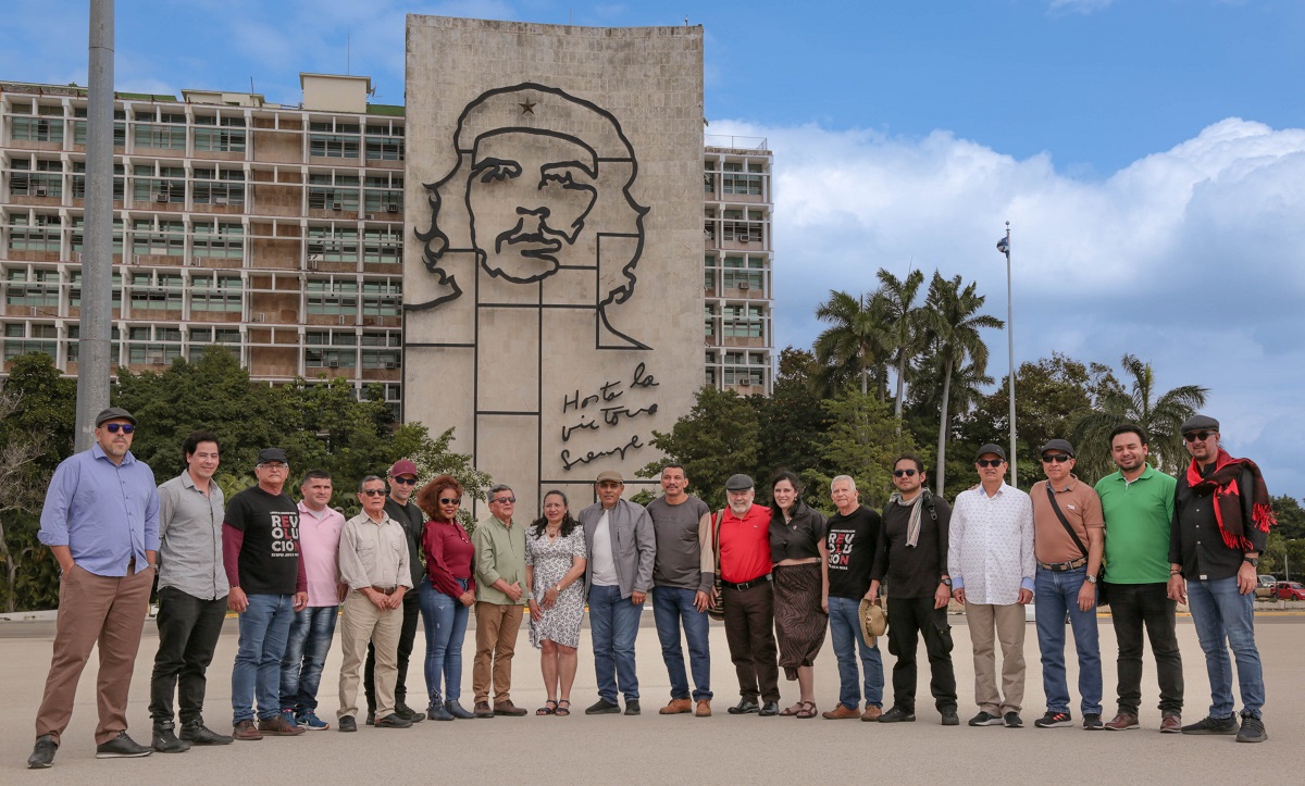 La delegación de paz del Eln en La Habana, Cuba.