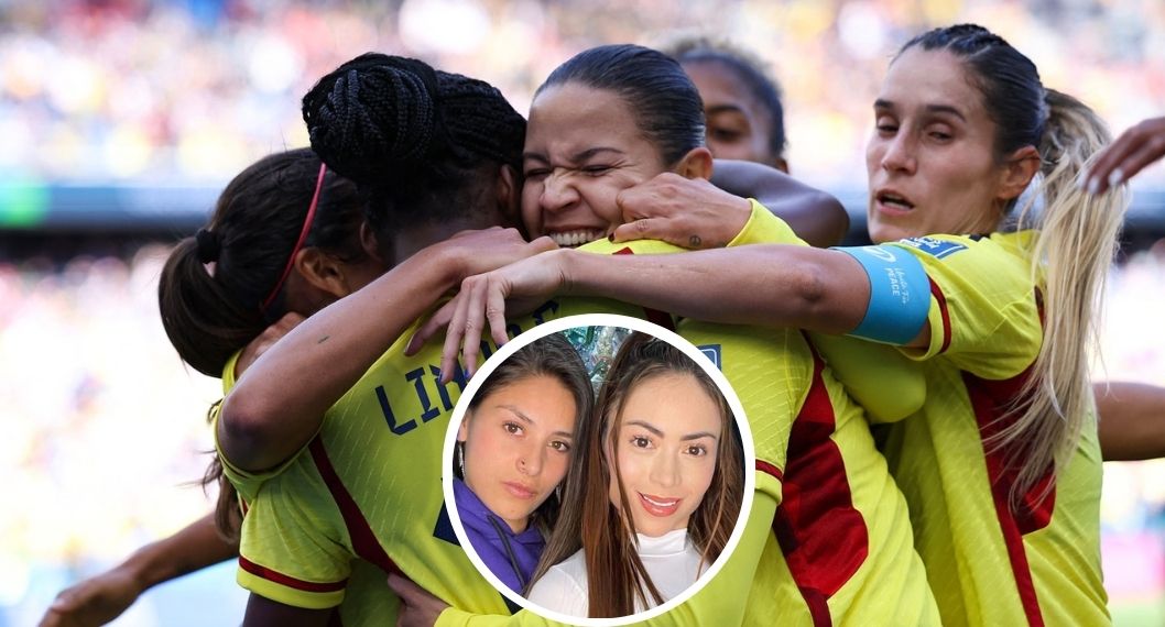 Foto de jugadoras colombianas y de Diana Celis con Epa Colombia, en nota de que Selección Colombia Femenina convocó a exnovia de Epa Colombia, pero remarcan a vetada
