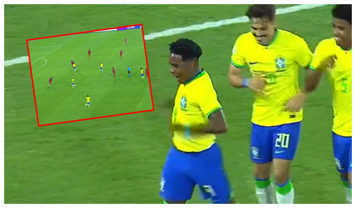 Colombia le regaló gol a Brasil en Preolímpico; Endrick aprovechó y celebró bailando 