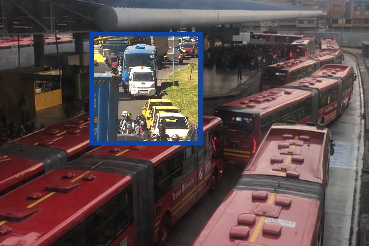 Hay trancones en Bogotá este lunes 5 de febrero producidos por accidentes que han afectado incluso a Transmilenio en la avenida Ciudad de Cali. 
