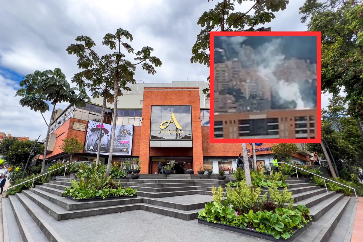 Incendio en Bogotá cerca al centro comercial Andino y Carulla de la 85. Por ahora no se reportan víctimas por esta conflagración. 