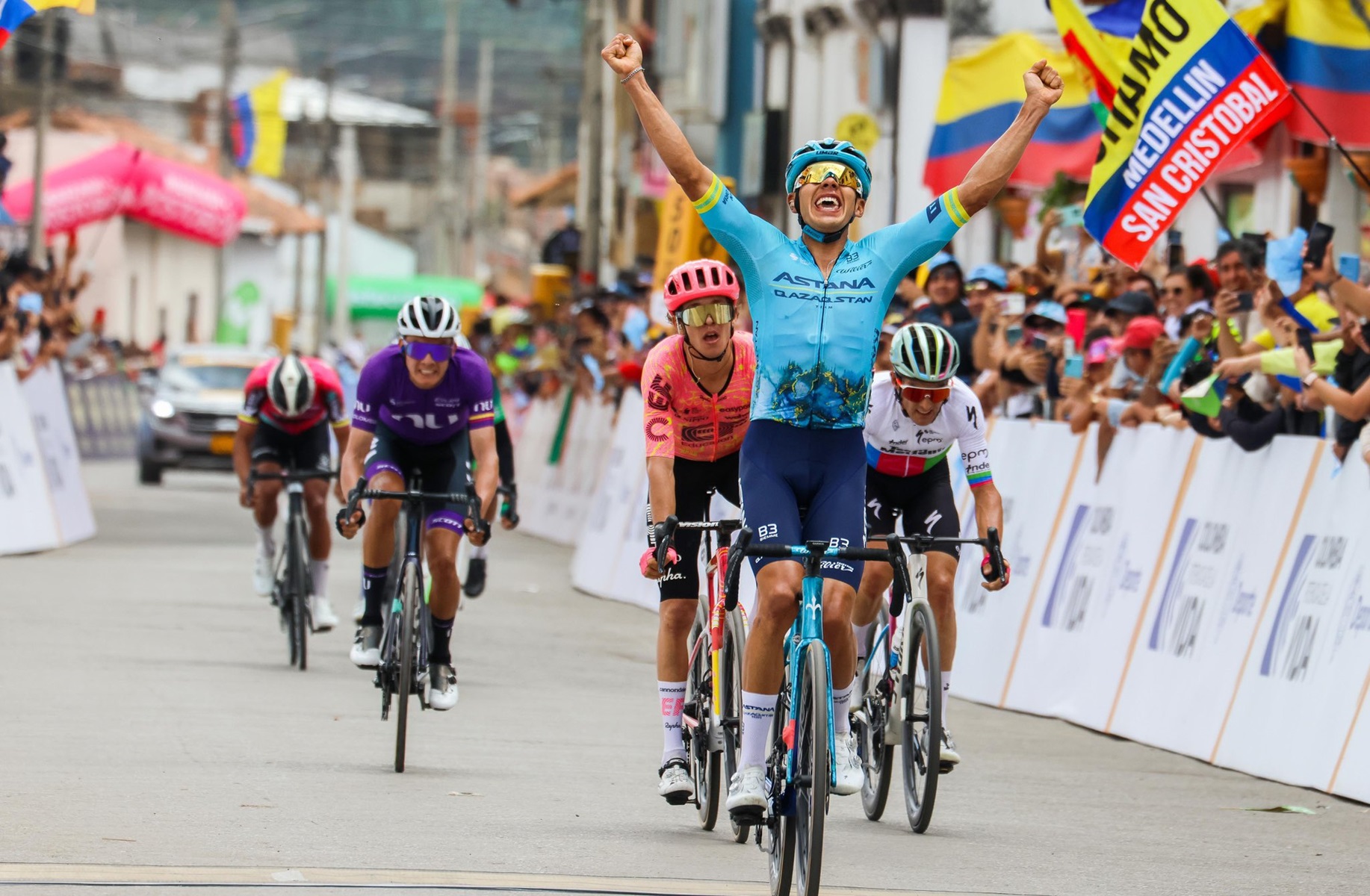 Harold Tejada ganó la segunda etapa del Tour Colombia.