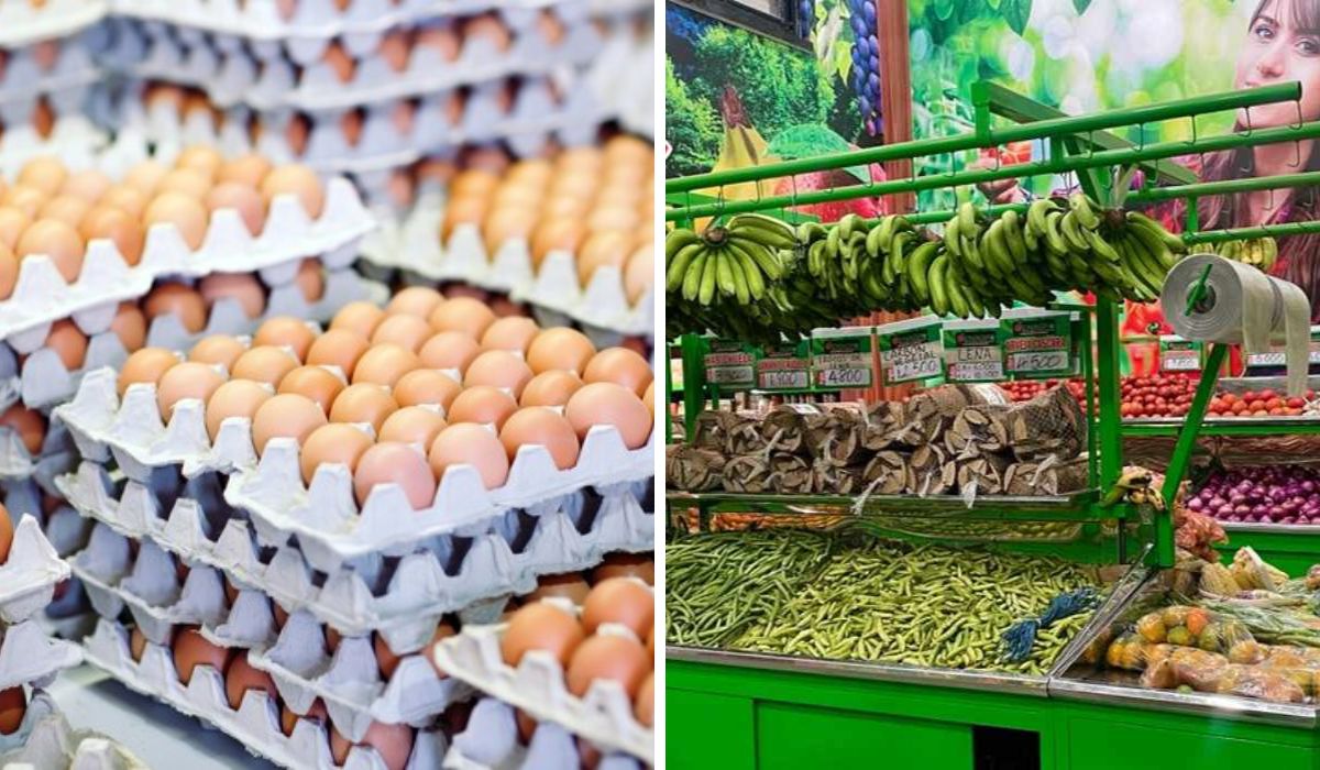 Huevos y plátanos en Colombia tuvieron cambio de precio en 2024, según Dane