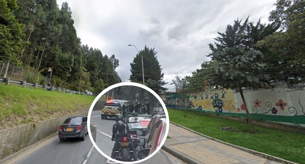 Fotos de la avenida Circunvalar, en nota de que en Bogotá, Policía respondió sobre alerta de explosivos en esa zona (video)