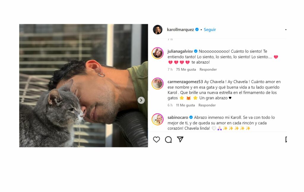 Karoll Márquez recibió condolencias por pate de sus seguidores. / Foto: Instagram @KarollMarquez