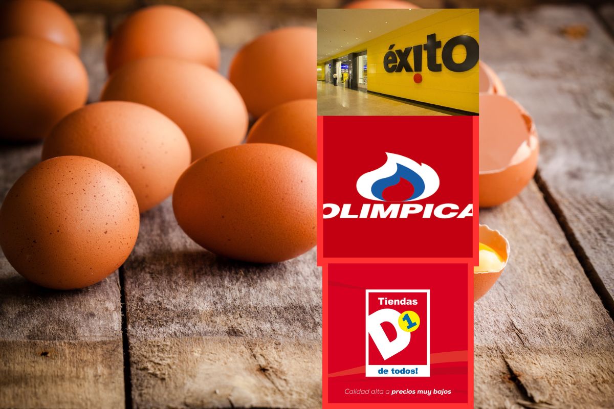 Cuánto vale un huevo en Éxito, D1, Olímpica y más supermercados en Colombia durante febrero. El valor cambió en comparación con enero. 