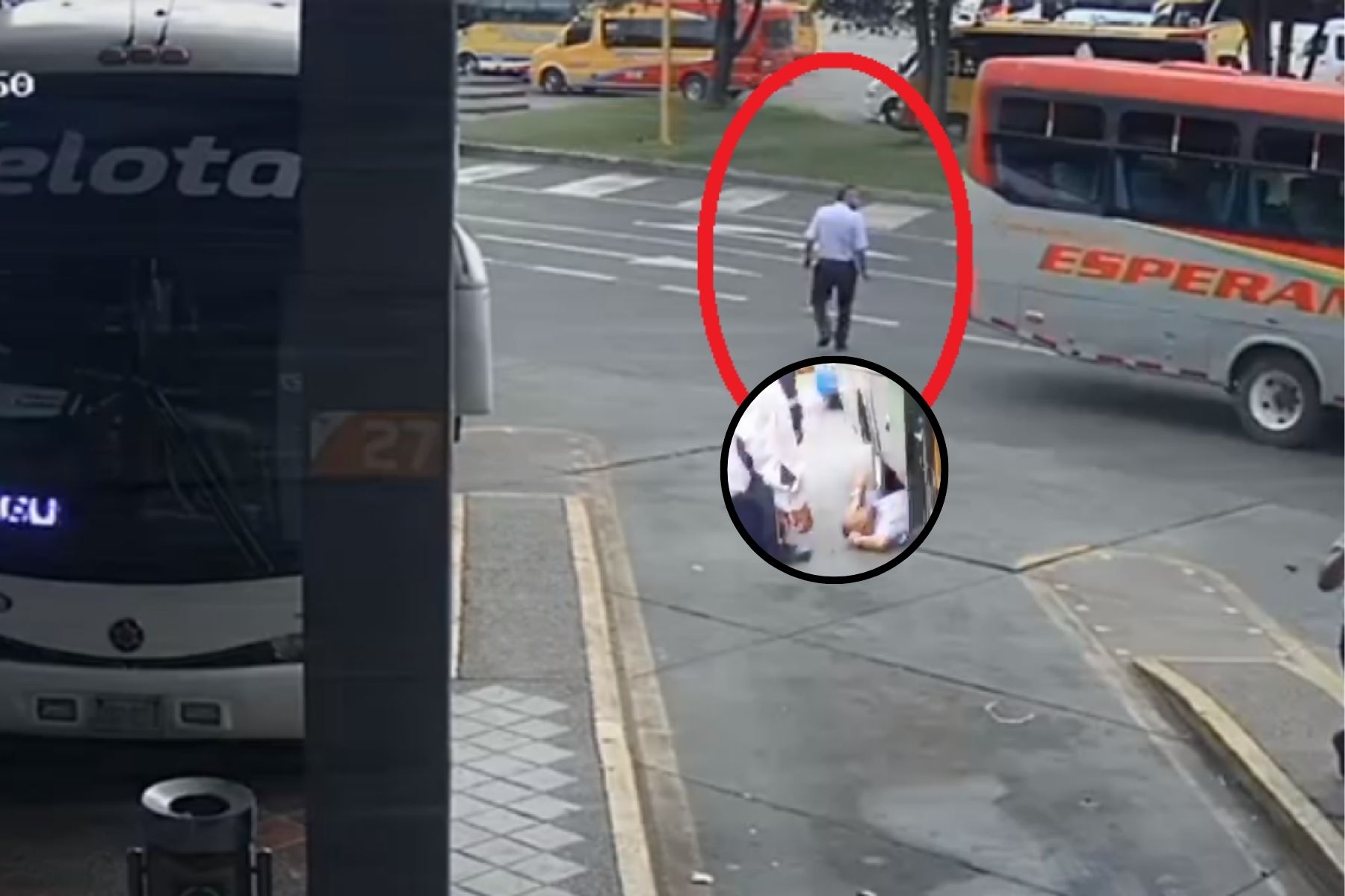 Nuevo video del accidente en el terminal de Bogotá.