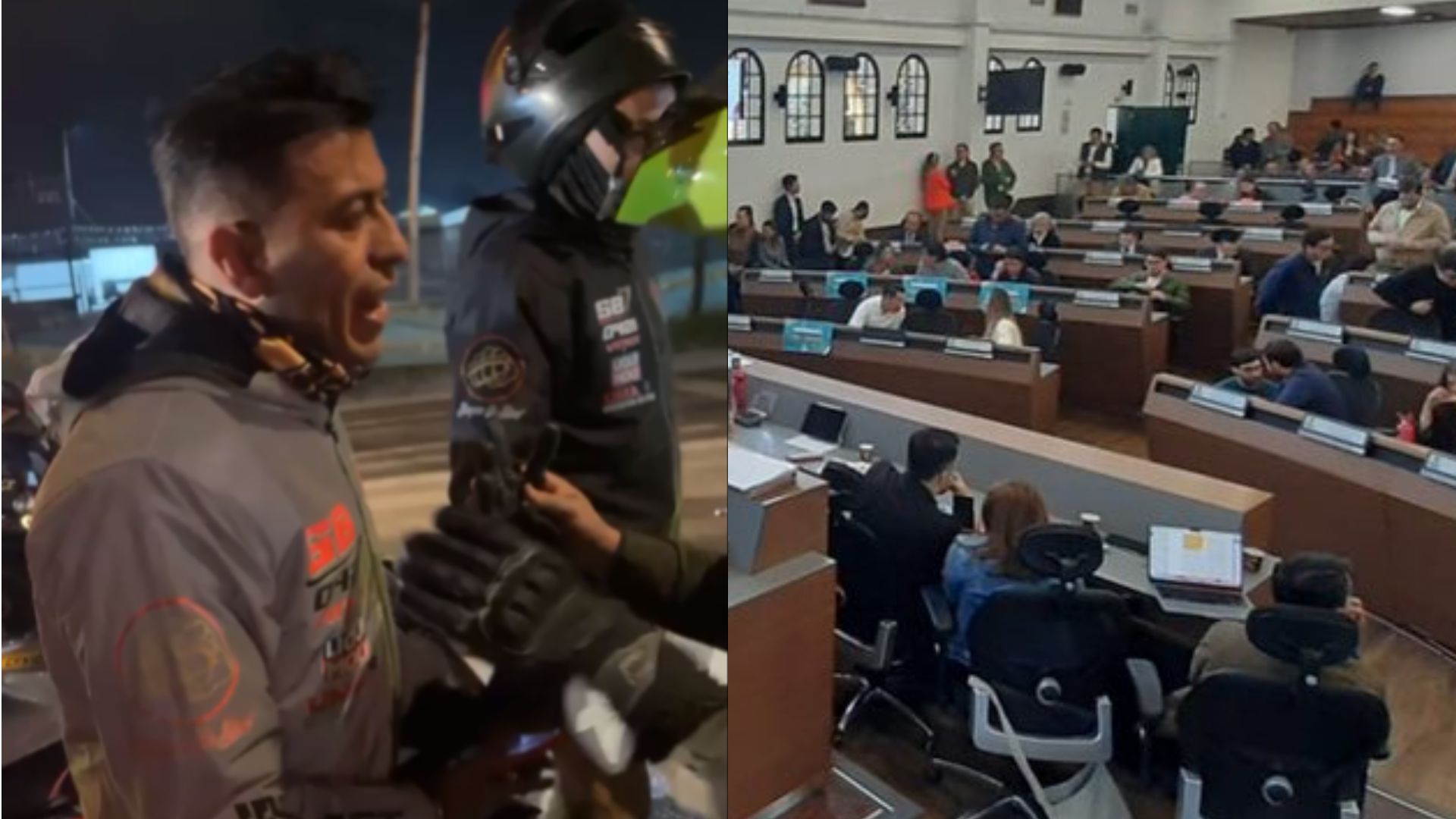 Imagen de concejal de Bogotá por nota sobre su pelea con un policía