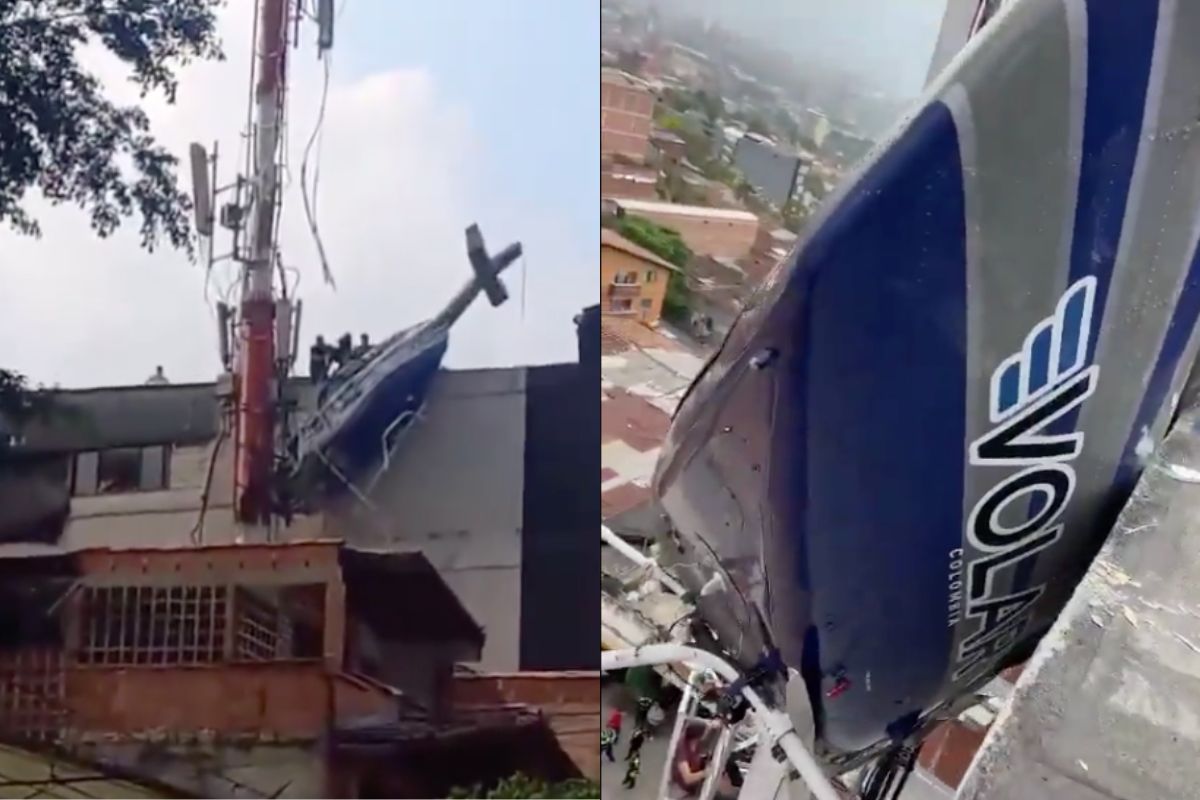 Quién es el dueño de helicóptero que se accidentó en restaurante en Medellín