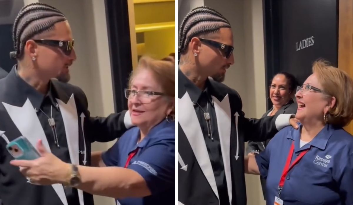 Maluma le alegró día a empleada de aseo con saludo en Premios Lo Nuestro