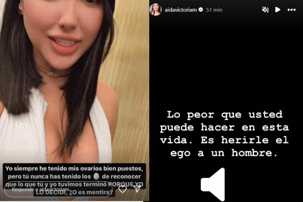 Aída Victoria Merlano contra de Yeferson Cossio: audio donde él dice que la ama / captura de pantalla instagram @aidavictoriam