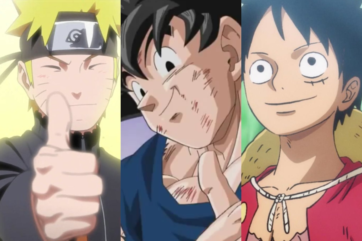 Naruto, Gokú y Luffy, protagonistas de los mangas más reconocidos del mundo.
