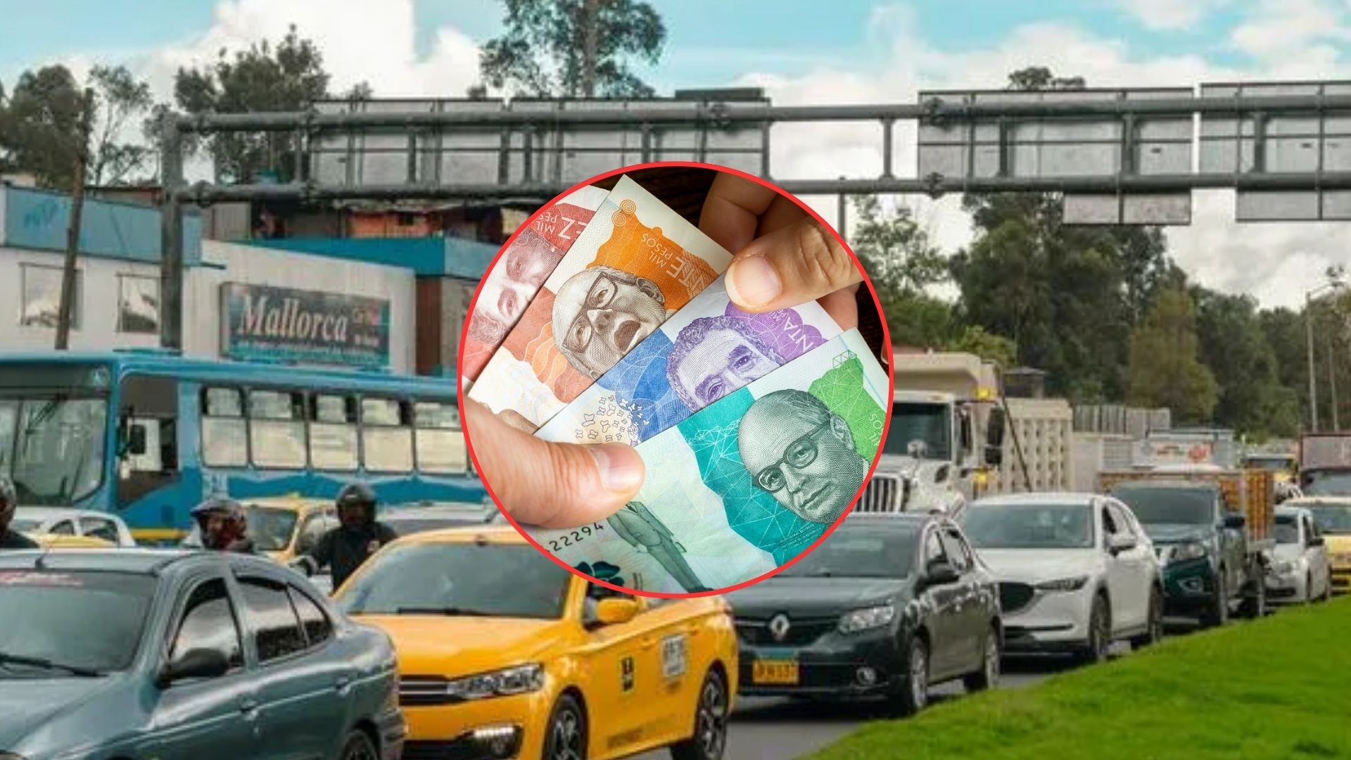 Imagen de autos y dinero por nota sobre los tipos de multa en Colombia y cuales son las más caras. 