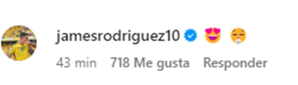 James Rodríguez le reaccionó a Luis Díaz.