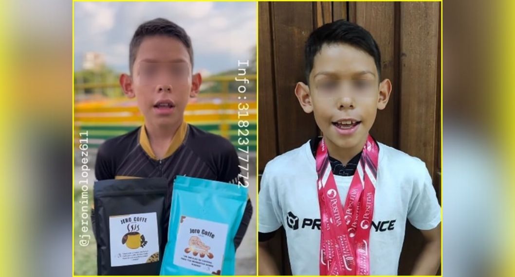 Jerónimo, el niño patinador que creó marca de café para costear sus gastos en competencias