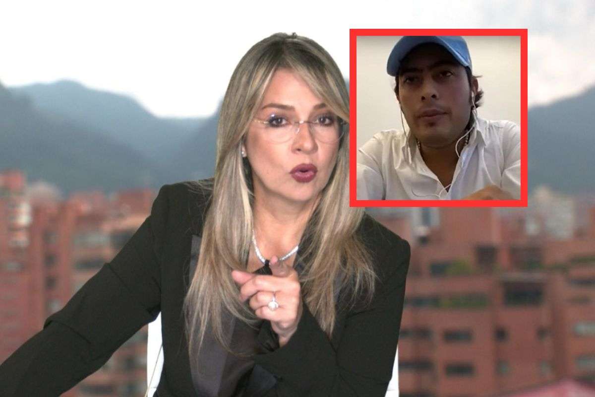Fotos de Vicky Dávila y  de Nicolás Petro, en nota sobre video inédito de captura del hijo del presidente, con imágenes impactantes, según la periodista.