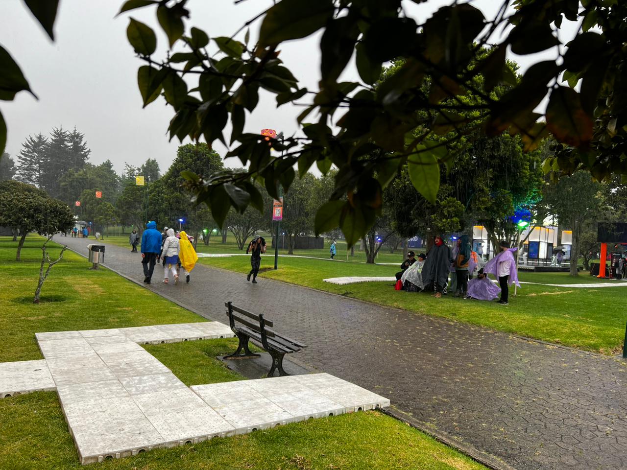 Lluvias en Bogotá en el inicio del FEP
