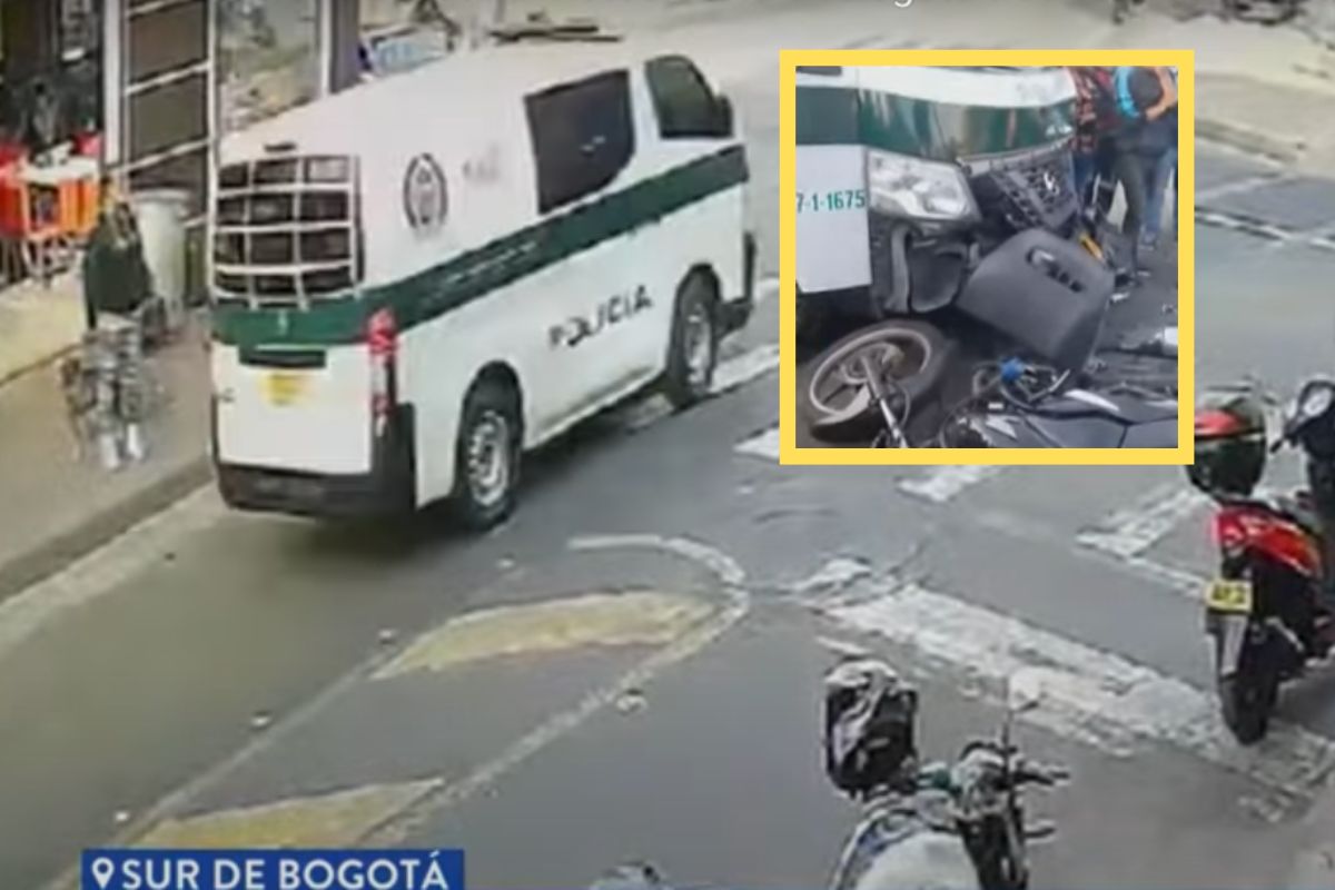Patrulla de Policía mató a motociclista en Bogotá: obvió pare e hizo contravía
