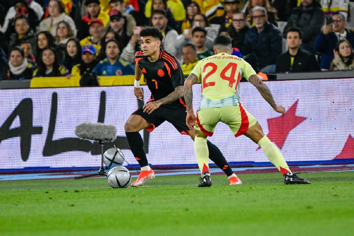 Luis Díaz dejó sus impresiones de la victoria de la Selección Colombia sobre España y afirmó que son una familia construyendo algo bonito.