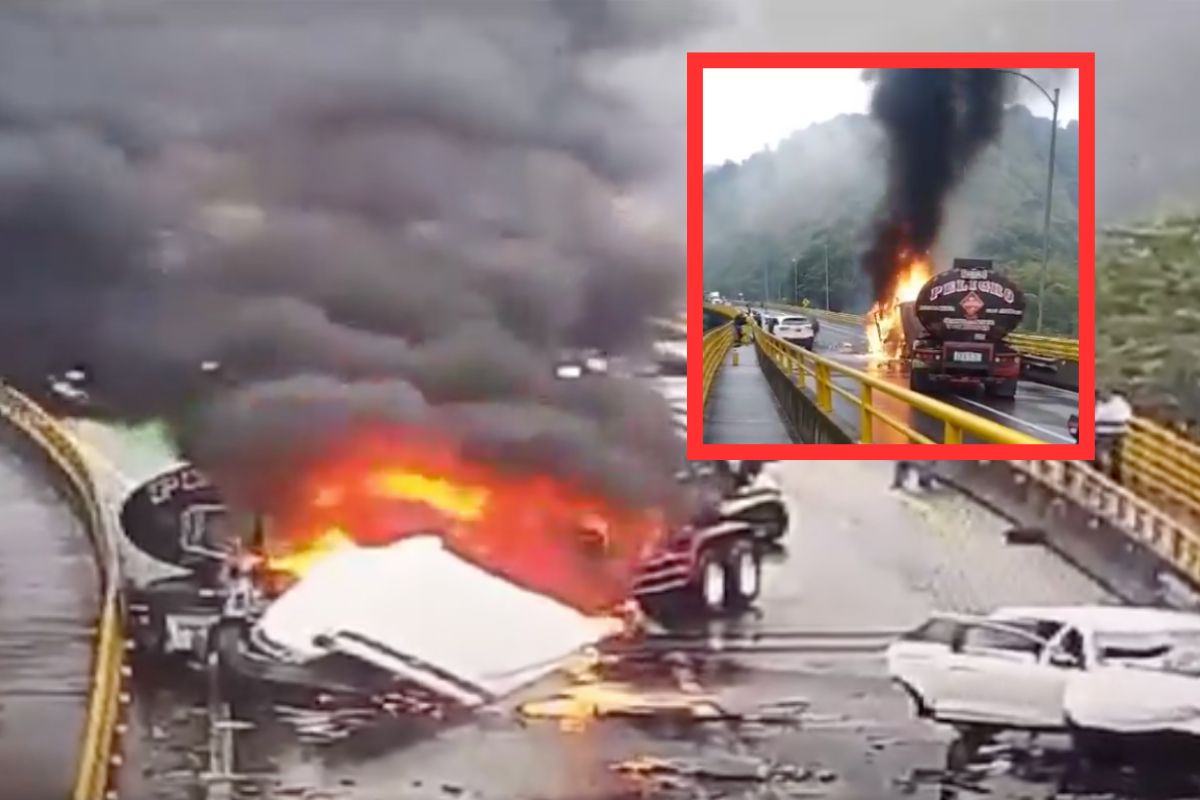 Accidente vía Bogotá-Villavicencio obligó a cierre: chocaron camión y vehículo
