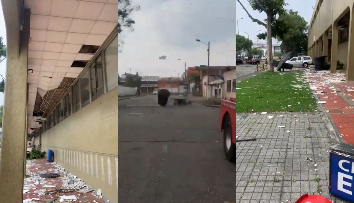 Ventarrón en Bogotá causó estragos en Paloquemao: video y daños que causó