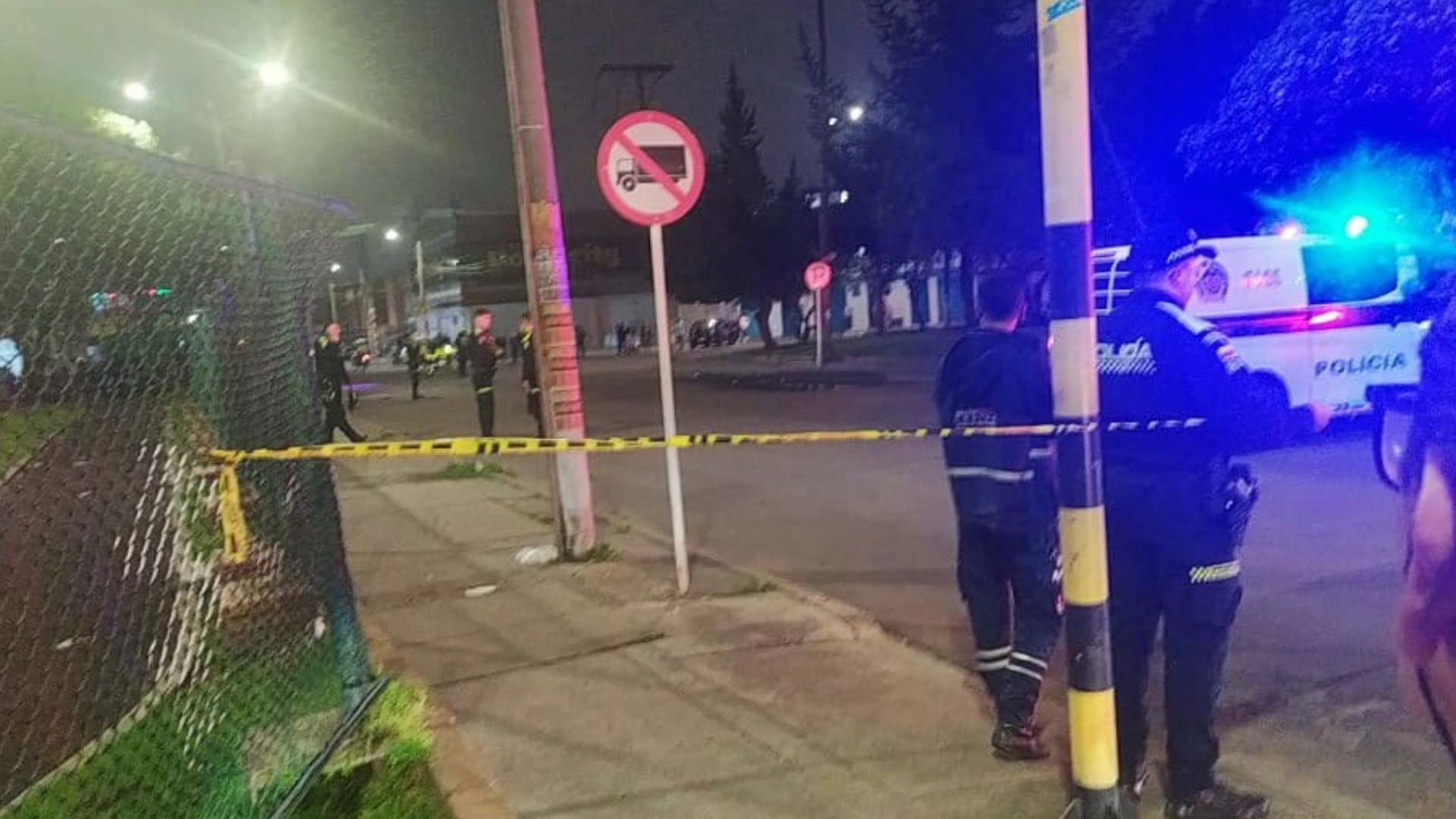 Presunto atentado en CAI de Bogotá. 