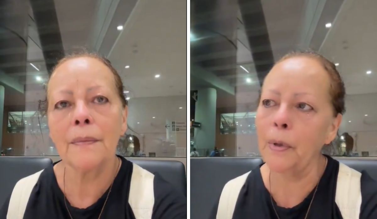 Señora lloró porque su hija la dejó botada en aeropuerto de México: hay video