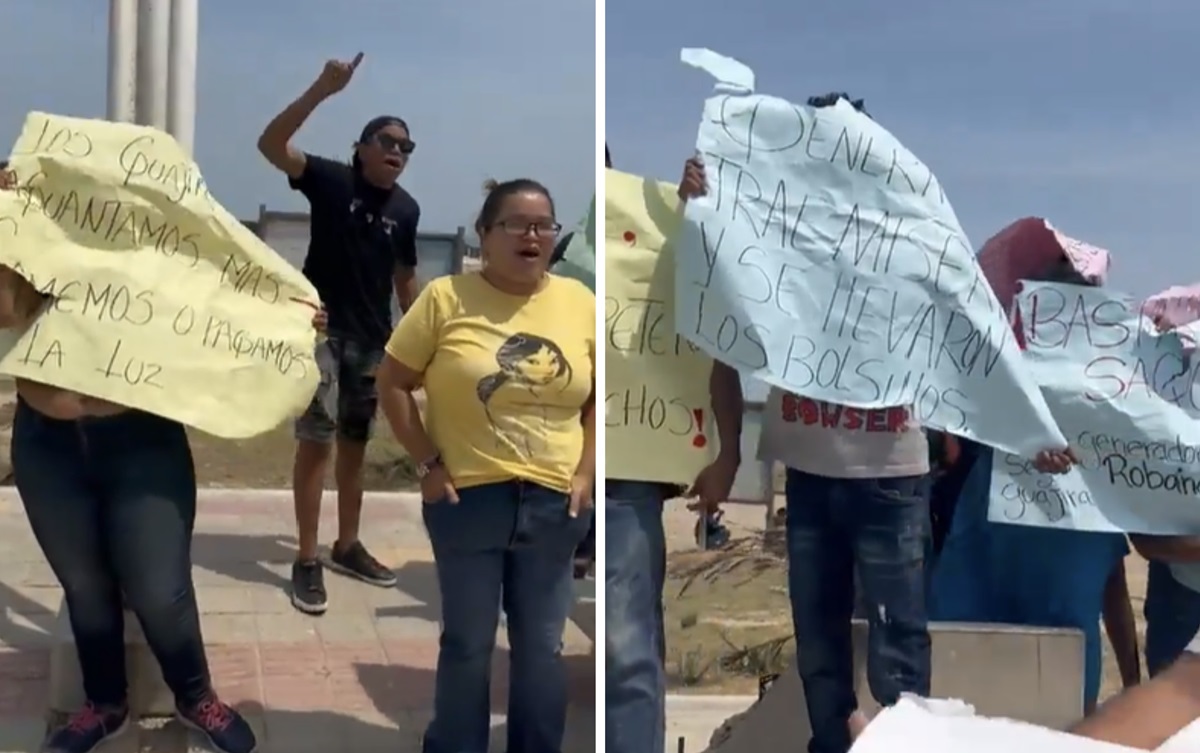 Protestas en La Guajira por tarifas de luz ante líderes del sector de la energía