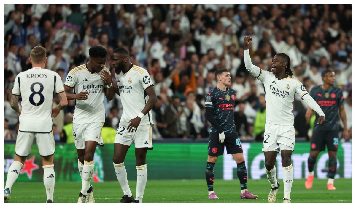 Man. City marcó golazo de tiro libre en Champions, pero Real Madrid remontó en 3 minutos