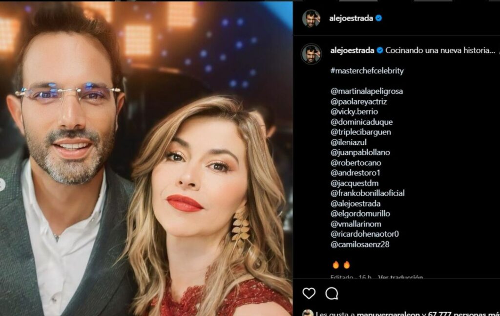 Alejandro Estrada estaría seguro de no volver con Nataly Umaña según mensaje / captura de pantalla instagram @alejoestrada